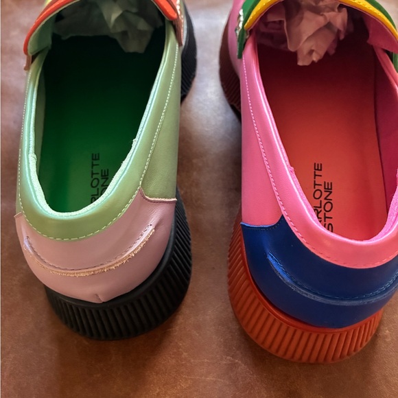 Charlotte Stone Adam lug sole penny loafers in Solimar color Women’s 15 - Picture 9 of 10